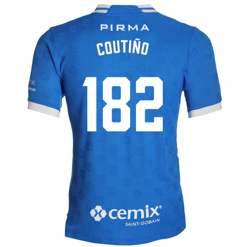 Danxen Dames Santiago Coutiño #182 Blauw Wit Rood Thuisshirt Thuistenue 2026/27 T-Shirt
