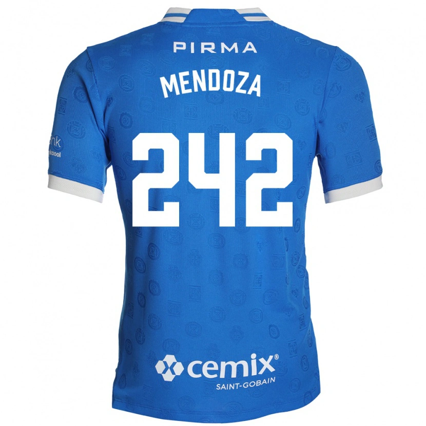 Danxen Dames Giovani Mendoza #242 Blauw Wit Rood Thuisshirt Thuistenue 2026/27 T-Shirt