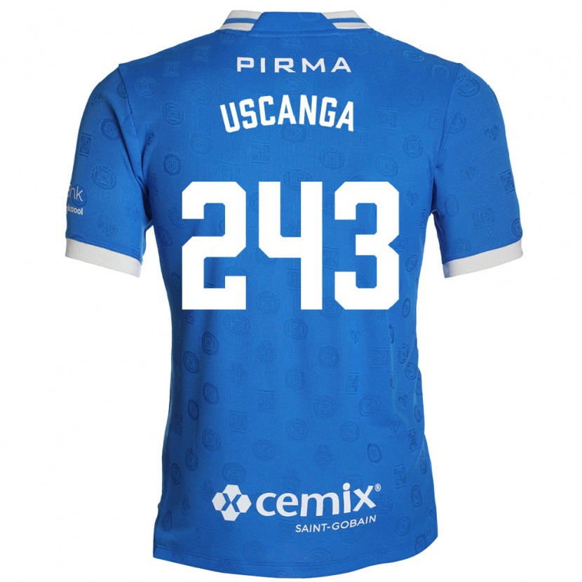 Danxen Dames Rubén Uscanga #243 Blauw Wit Rood Thuisshirt Thuistenue 2026/27 T-Shirt