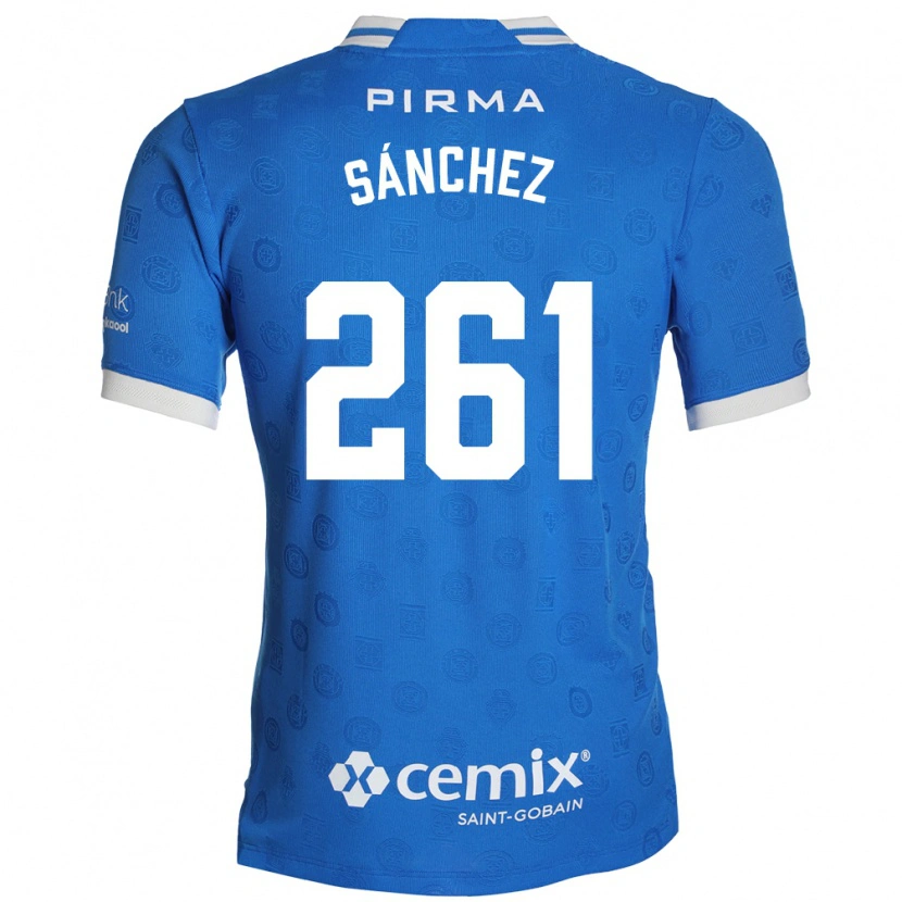 Danxen Dames Paulo Sánchez #261 Blauw Wit Rood Thuisshirt Thuistenue 2026/27 T-Shirt