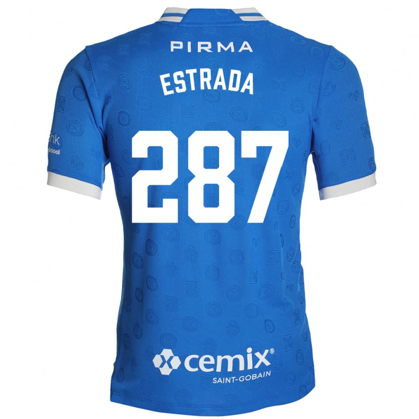 Danxen Dames Hernán Estrada #287 Blauw Wit Rood Thuisshirt Thuistenue 2026/27 T-Shirt