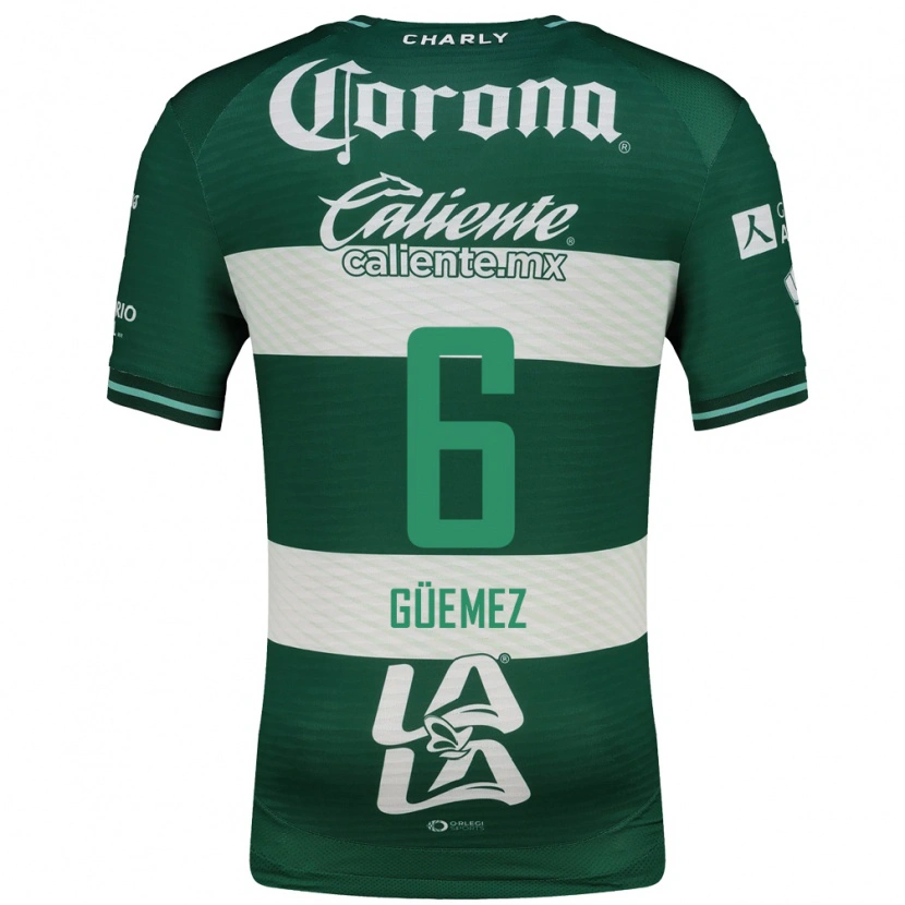 Danxen Dames Javier Güemez #6 Groen Wit Thuisshirt Thuistenue 2026/27 T-Shirt