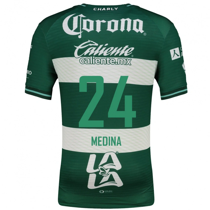 Danxen Dames Diego Medina #24 Groen Wit Thuisshirt Thuistenue 2026/27 T-Shirt