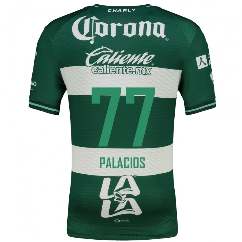 Danxen Dames Kevin Palacios #77 Groen Wit Thuisshirt Thuistenue 2026/27 T-Shirt