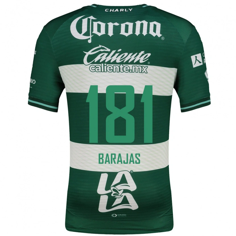 Danxen Dames Sergio Barajas #181 Groen Wit Thuisshirt Thuistenue 2026/27 T-Shirt