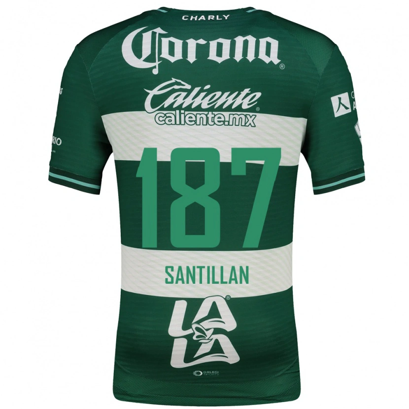 Danxen Dames Emilio Santillán #187 Groen Wit Thuisshirt Thuistenue 2026/27 T-Shirt