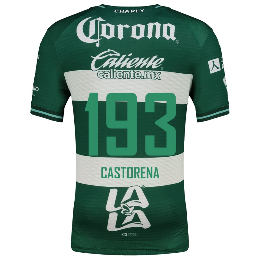 Danxen Dames Damián Castorena #193 Groen Wit Thuisshirt Thuistenue 2026/27 T-Shirt