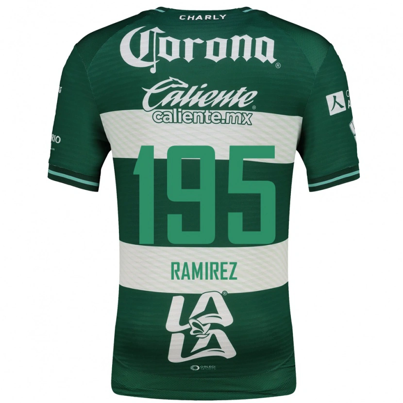 Danxen Dames Jesús Ramírez #195 Groen Wit Thuisshirt Thuistenue 2026/27 T-Shirt