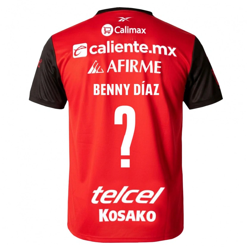 Danxen Dames Benny Diaz #0 Zwart Rood Thuisshirt Thuistenue 2026/27 T-Shirt