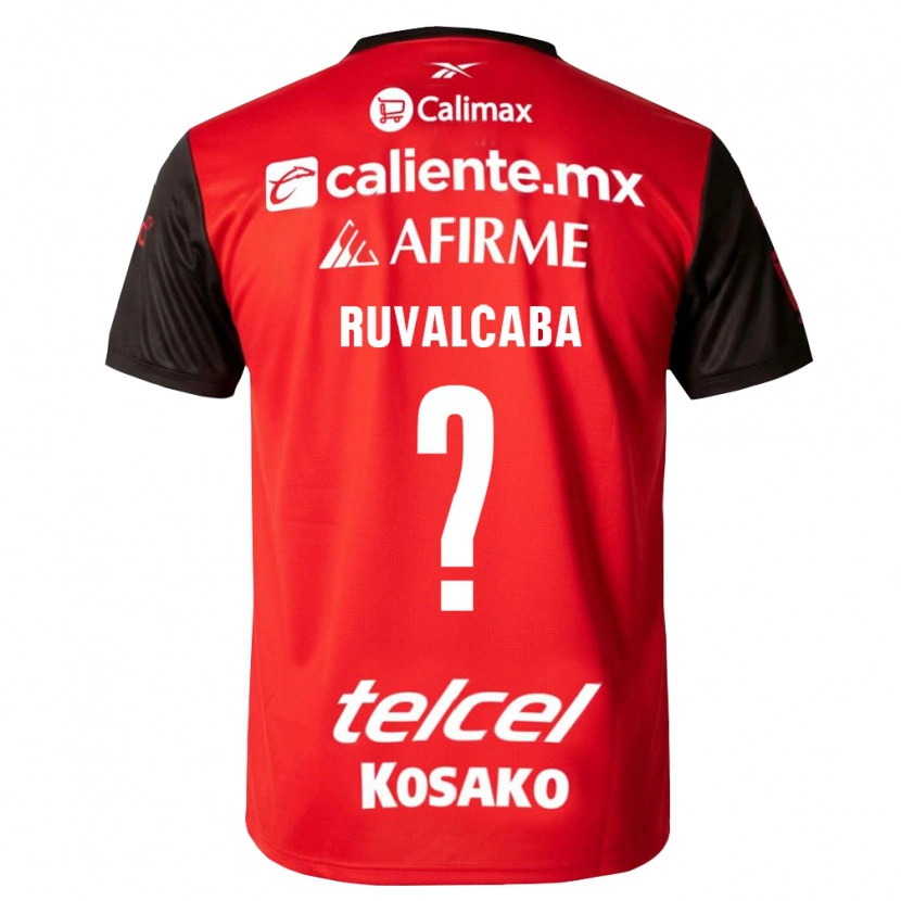 Danxen Dames Ignacio Ruvalcaba #0 Zwart Rood Thuisshirt Thuistenue 2026/27 T-Shirt