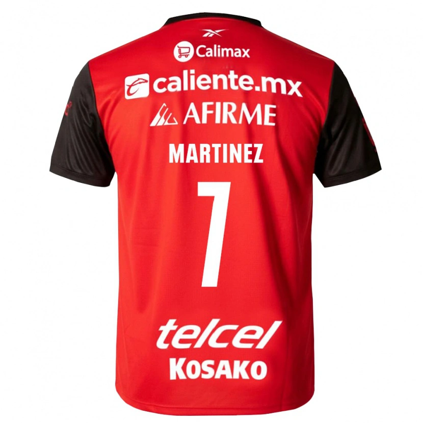 Danxen Dames Alejandro Martínez #7 Zwart Rood Thuisshirt Thuistenue 2026/27 T-Shirt