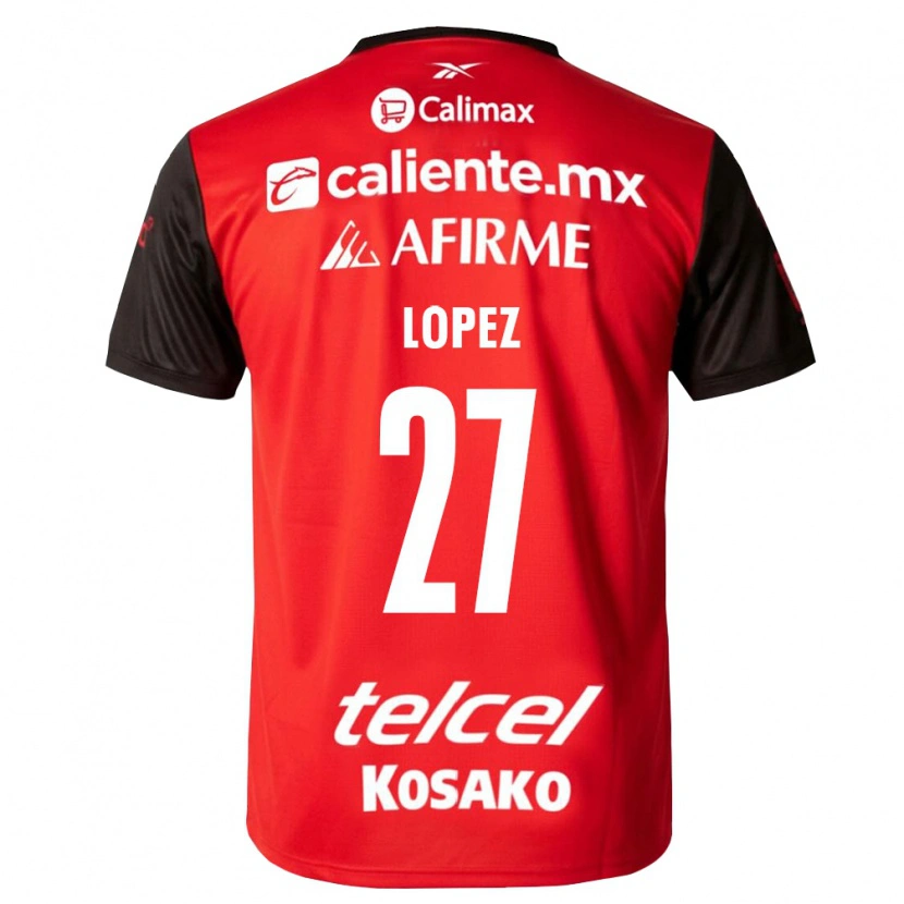 Danxen Dames Victoria Lopez #27 Zwart Rood Thuisshirt Thuistenue 2026/27 T-Shirt
