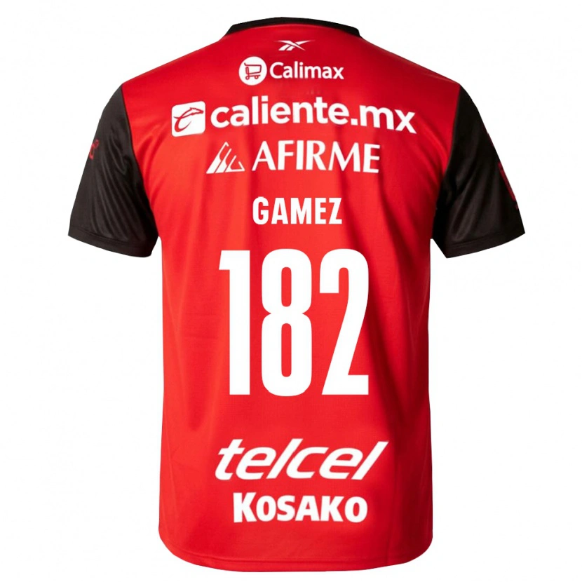 Danxen Dames Mark Gamez #182 Zwart Rood Thuisshirt Thuistenue 2026/27 T-Shirt