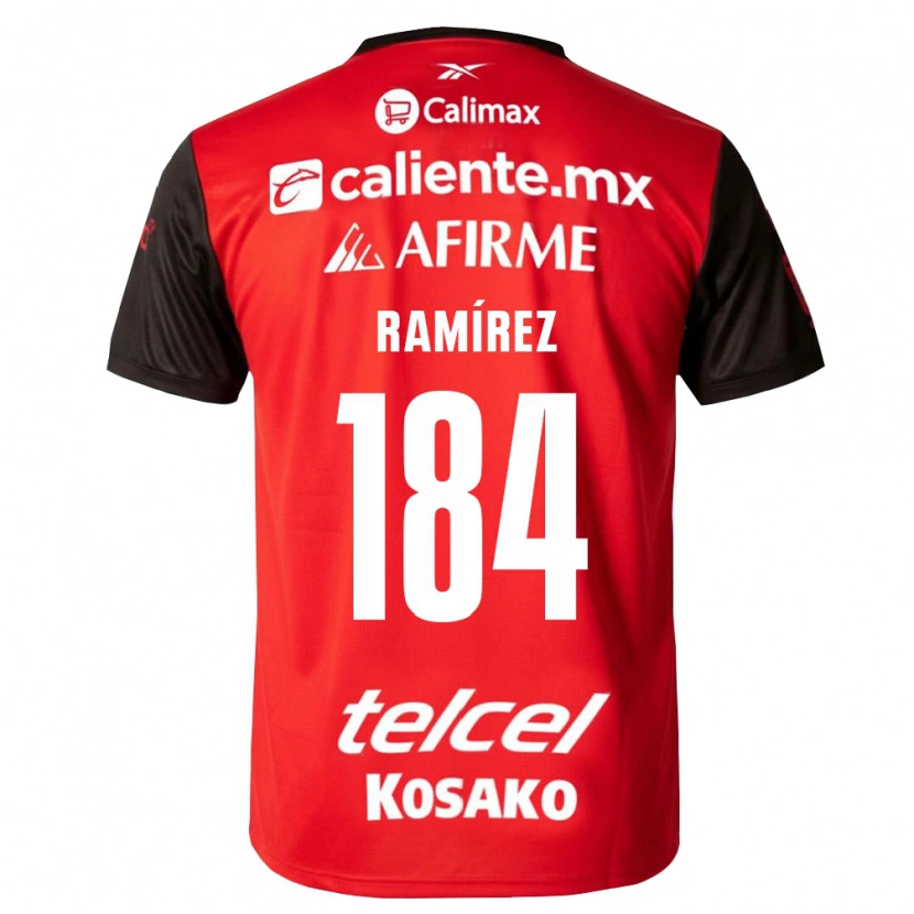 Danxen Dames Anthony Ramírez #184 Zwart Rood Thuisshirt Thuistenue 2026/27 T-Shirt