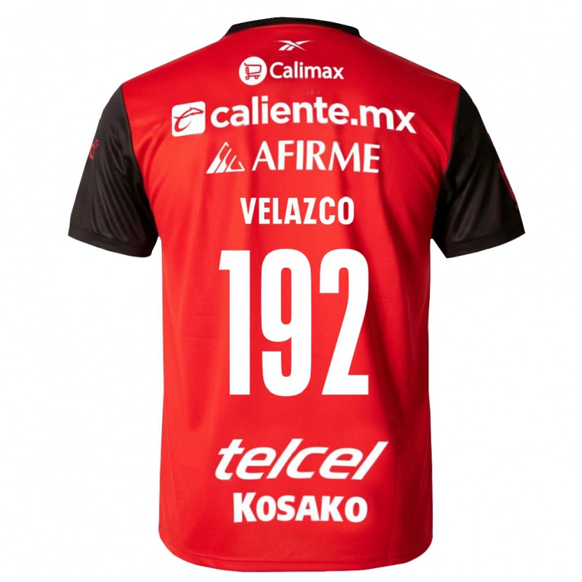 Danxen Dames Emiliano Velazco #192 Zwart Rood Thuisshirt Thuistenue 2026/27 T-Shirt