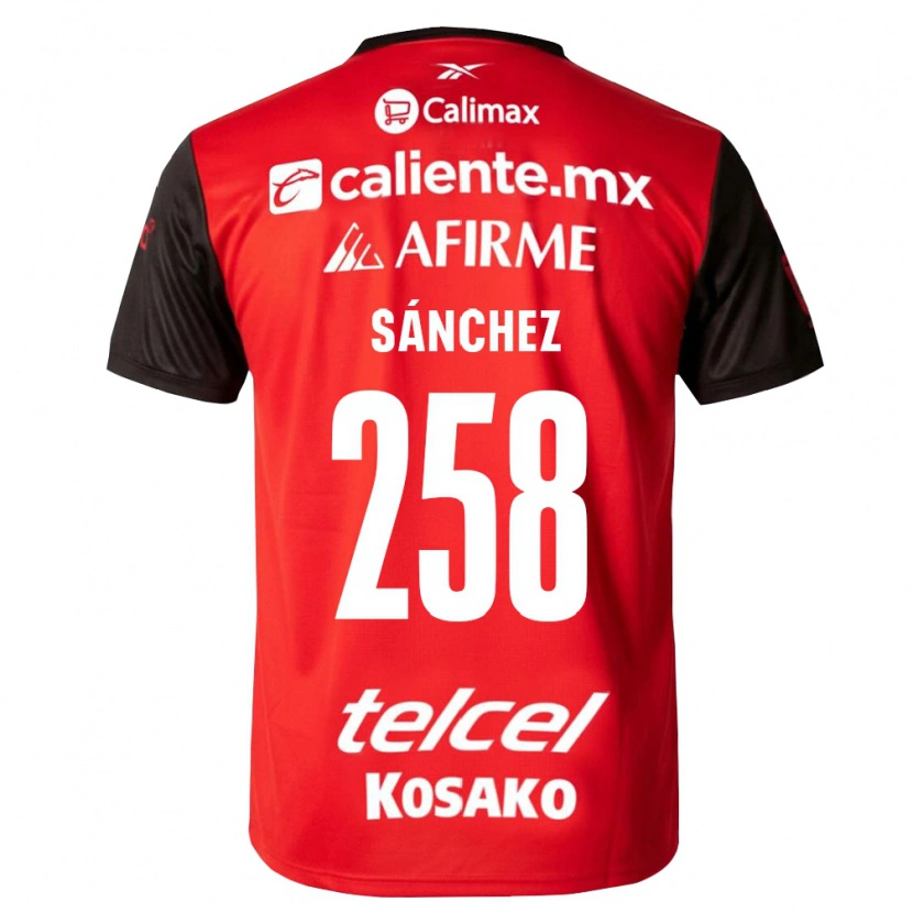 Danxen Dames Edgar Sánchez #258 Zwart Rood Thuisshirt Thuistenue 2026/27 T-Shirt