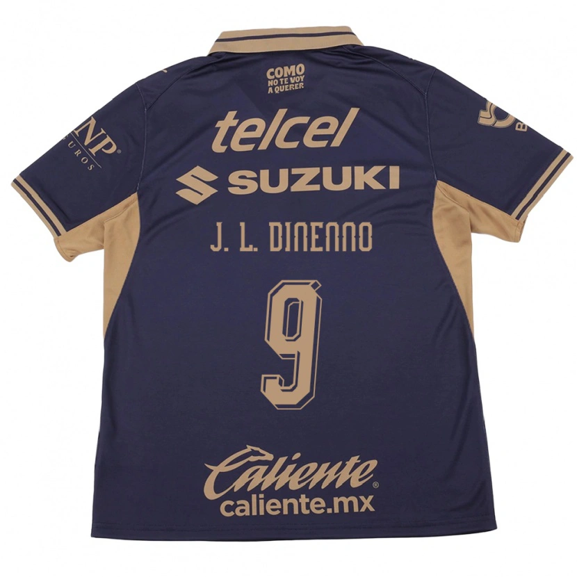 Danxen Dames Juan Dinenno #9 Paars Bruin Thuisshirt Thuistenue 2026/27 T-Shirt