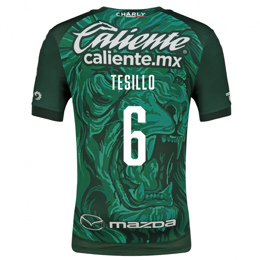 Danxen Dames William Tesillo #6 Groen Zwart Thuisshirt Thuistenue 2026/27 T-Shirt