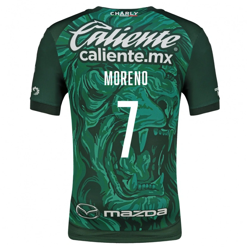 Danxen Dames Iván Moreno #7 Groen Zwart Thuisshirt Thuistenue 2026/27 T-Shirt