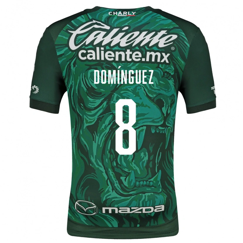 Danxen Dames Juan Domínguez #8 Groen Zwart Thuisshirt Thuistenue 2026/27 T-Shirt