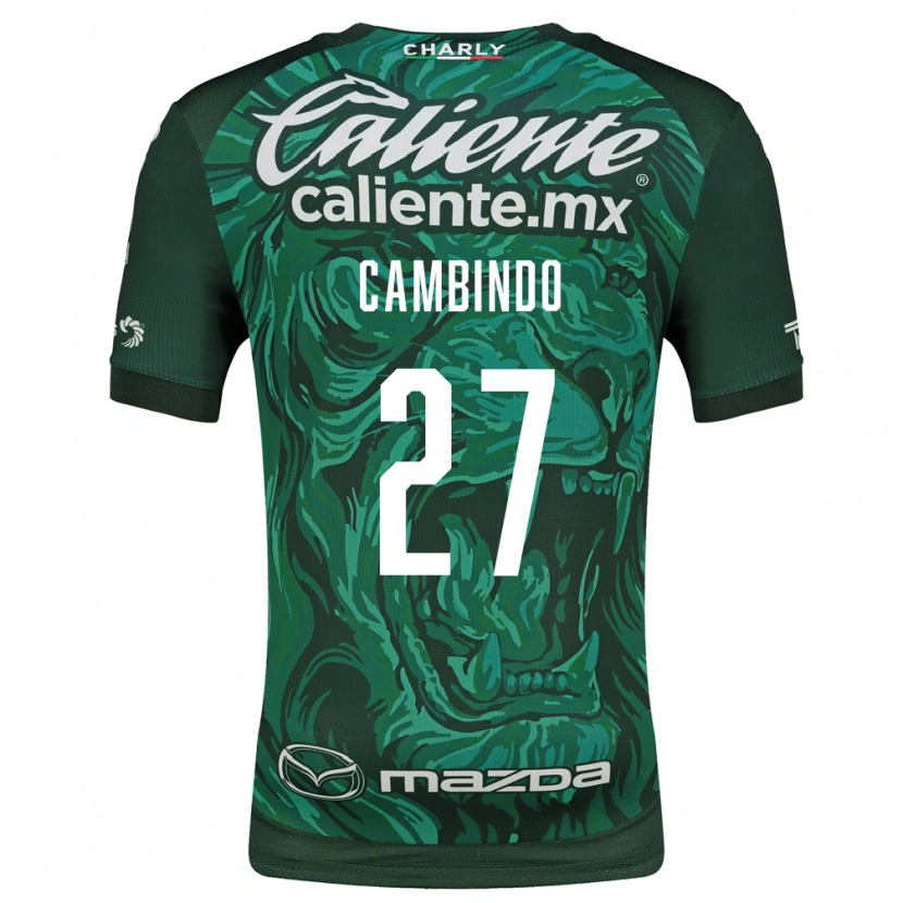Danxen Dames Díber Cambindo #27 Groen Zwart Thuisshirt Thuistenue 2026/27 T-Shirt