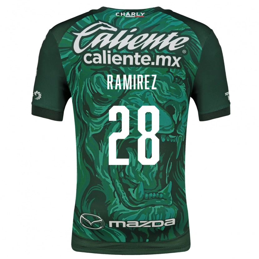 Danxen Dames David Ramírez #28 Groen Zwart Thuisshirt Thuistenue 2026/27 T-Shirt