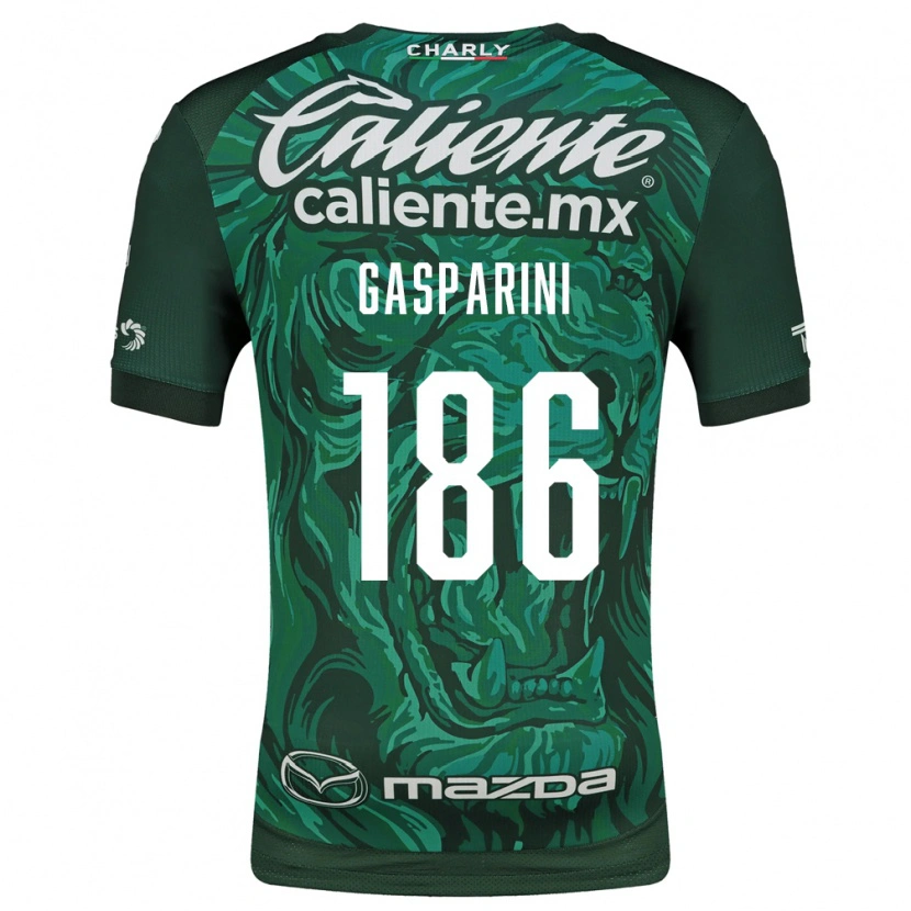 Danxen Dames Joaquín Gasparini #186 Groen Zwart Thuisshirt Thuistenue 2026/27 T-Shirt