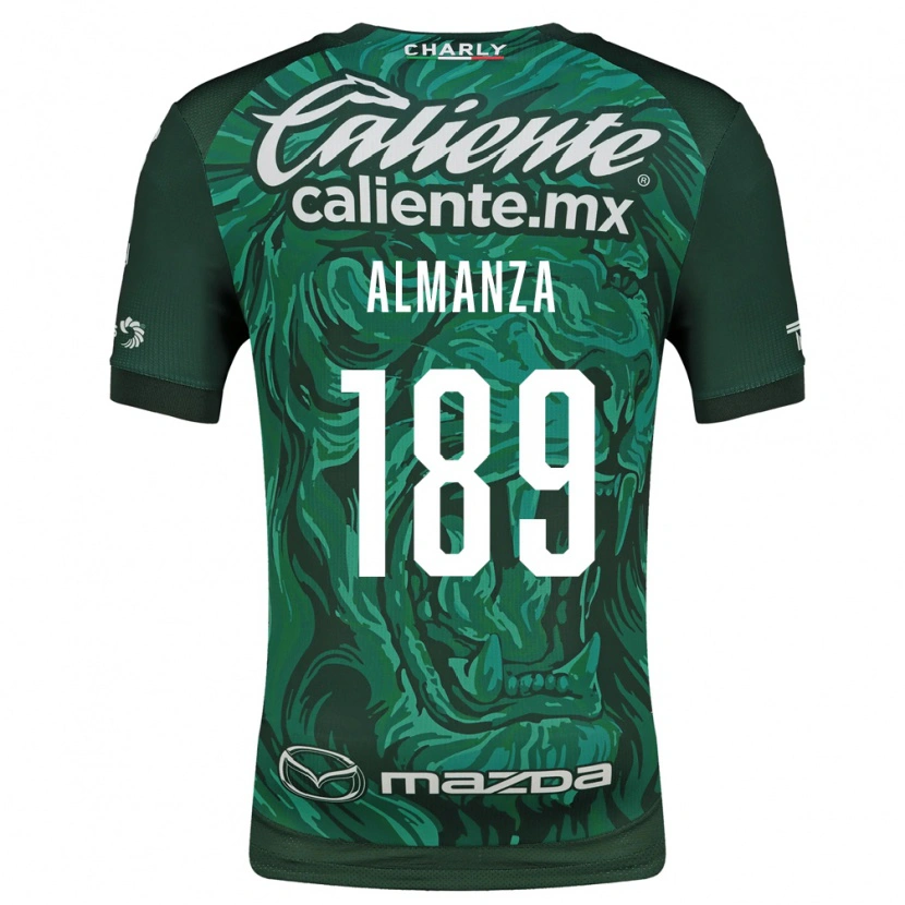 Danxen Dames Román Almanza #189 Groen Zwart Thuisshirt Thuistenue 2026/27 T-Shirt