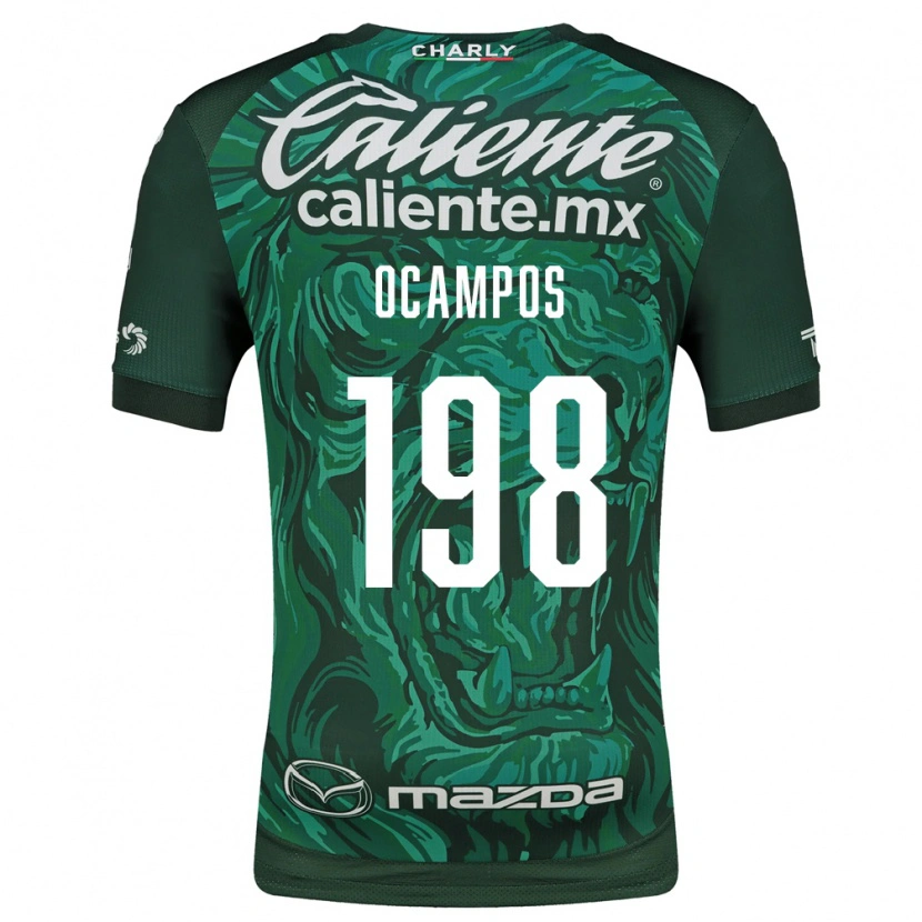 Danxen Dames Omar Ocampos #198 Groen Zwart Thuisshirt Thuistenue 2026/27 T-Shirt