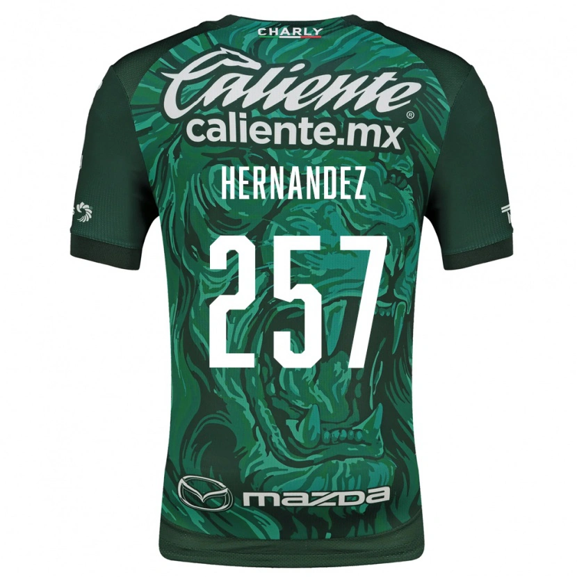 Danxen Dames Karín Hernández #257 Groen Zwart Thuisshirt Thuistenue 2026/27 T-Shirt