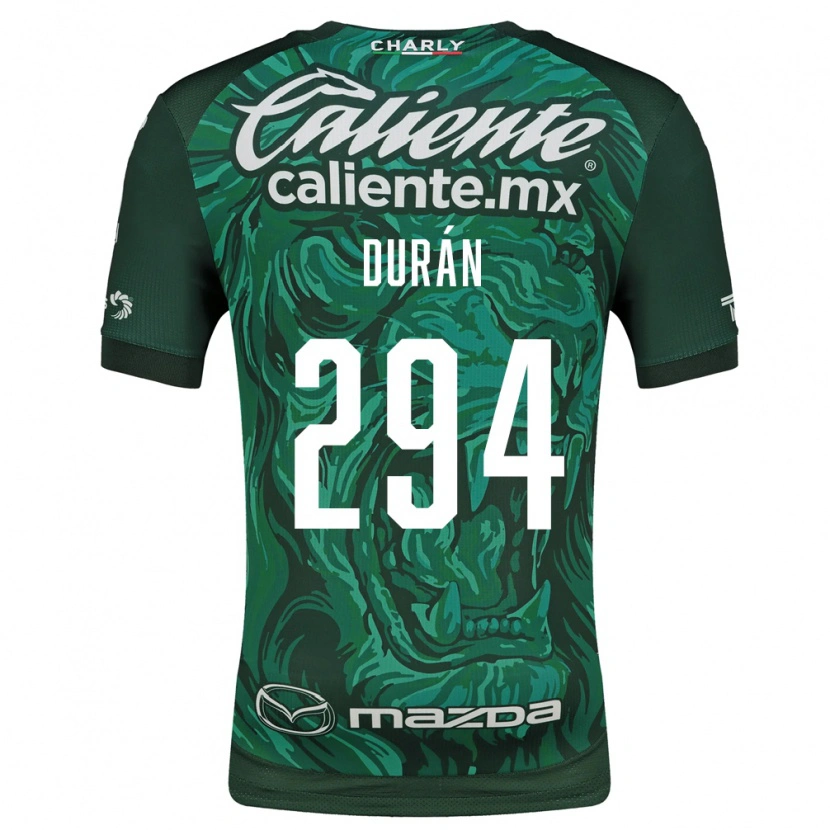 Danxen Dames Diego Durán #294 Groen Zwart Thuisshirt Thuistenue 2026/27 T-Shirt