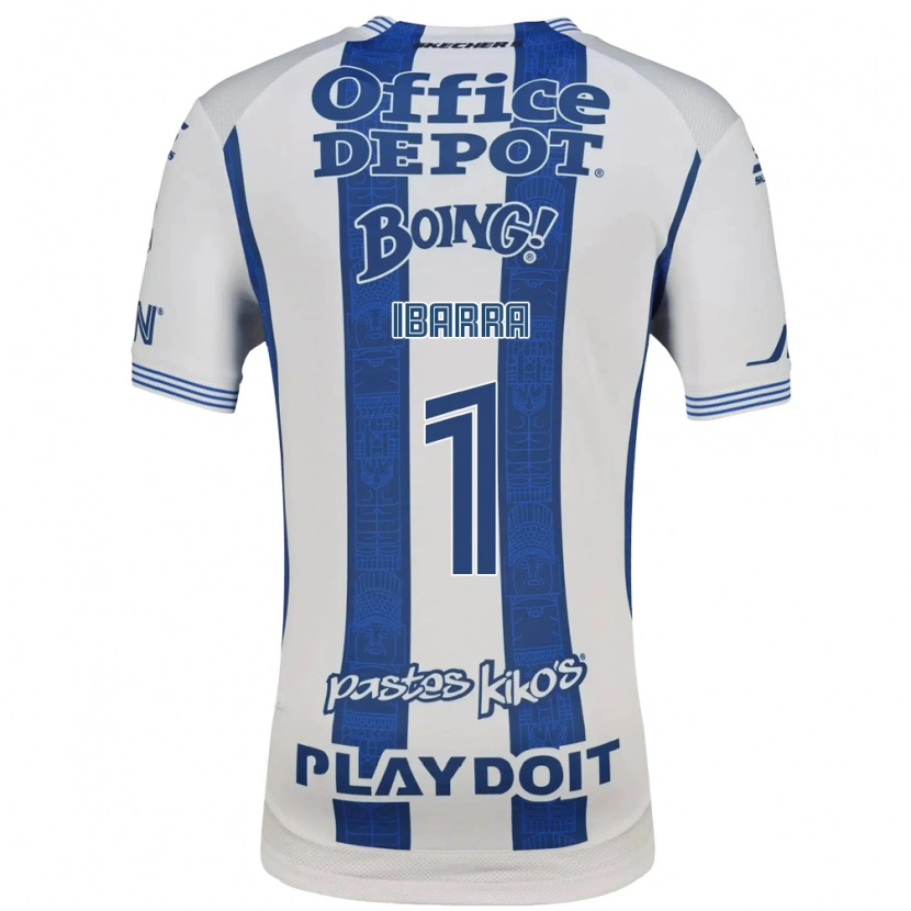 Danxen Dames Fabiola Ibarra #1 Wit Marineblauw Thuisshirt Thuistenue 2026/27 T-Shirt