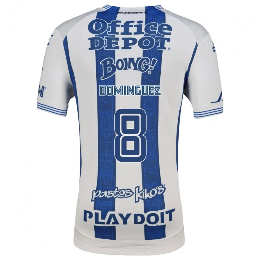 Danxen Dames Alexéi Domínguez #8 Wit Marineblauw Thuisshirt Thuistenue 2026/27 T-Shirt