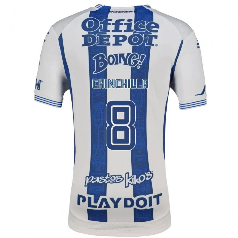 Danxen Dames Priscila Chinchilla #8 Wit Marineblauw Thuisshirt Thuistenue 2026/27 T-Shirt