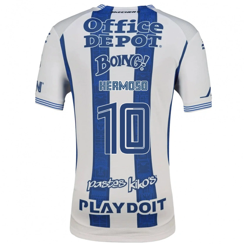 Danxen Dames Jennifer Hermoso #10 Wit Marineblauw Thuisshirt Thuistenue 2026/27 T-Shirt