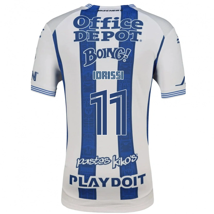 Danxen Dames Oussama Idrissi #11 Wit Marineblauw Thuisshirt Thuistenue 2026/27 T-Shirt