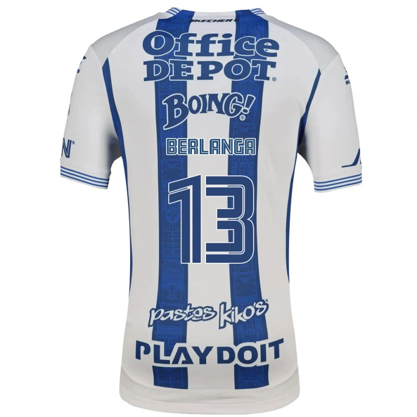 Danxen Dames Jorge Berlanga #13 Wit Marineblauw Thuisshirt Thuistenue 2026/27 T-Shirt