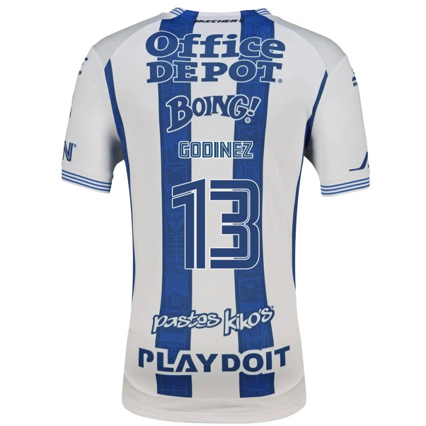 Danxen Dames Alexandra Godinez #13 Wit Marineblauw Thuisshirt Thuistenue 2026/27 T-Shirt