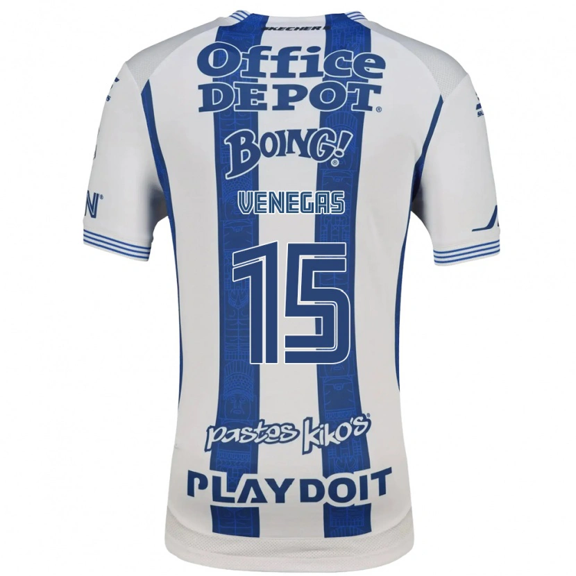 Danxen Dames Francisco Venegas #15 Wit Marineblauw Thuisshirt Thuistenue 2026/27 T-Shirt