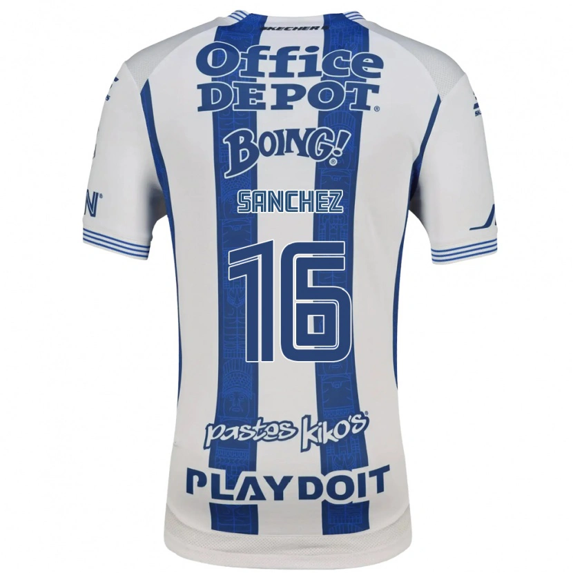 Danxen Dames Vanessa Sanchez #16 Wit Marineblauw Thuisshirt Thuistenue 2026/27 T-Shirt
