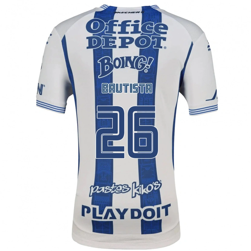 Danxen Dames Alán Bautista #26 Wit Marineblauw Thuisshirt Thuistenue 2026/27 T-Shirt