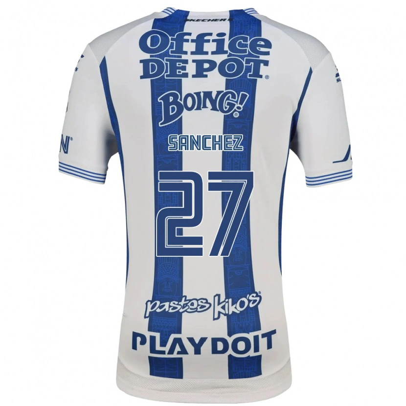 Danxen Dames Ella Sanchez #27 Wit Marineblauw Thuisshirt Thuistenue 2026/27 T-Shirt