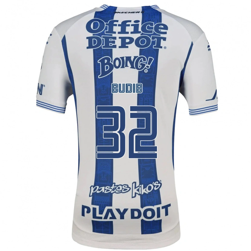 Danxen Dames Pedro Budib #32 Wit Marineblauw Thuisshirt Thuistenue 2026/27 T-Shirt