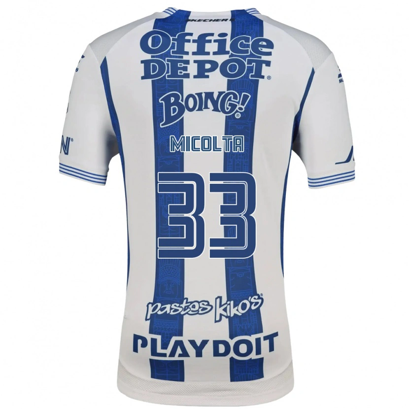 Danxen Dames Andrés Micolta #33 Wit Marineblauw Thuisshirt Thuistenue 2026/27 T-Shirt
