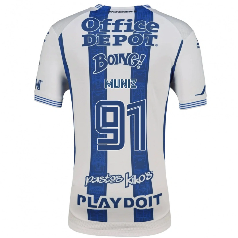 Danxen Dames Brandon Muñiz #91 Wit Marineblauw Thuisshirt Thuistenue 2026/27 T-Shirt