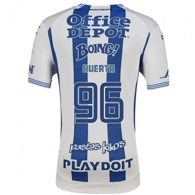 Danxen Dames Edwin Huerta #96 Wit Marineblauw Thuisshirt Thuistenue 2026/27 T-Shirt