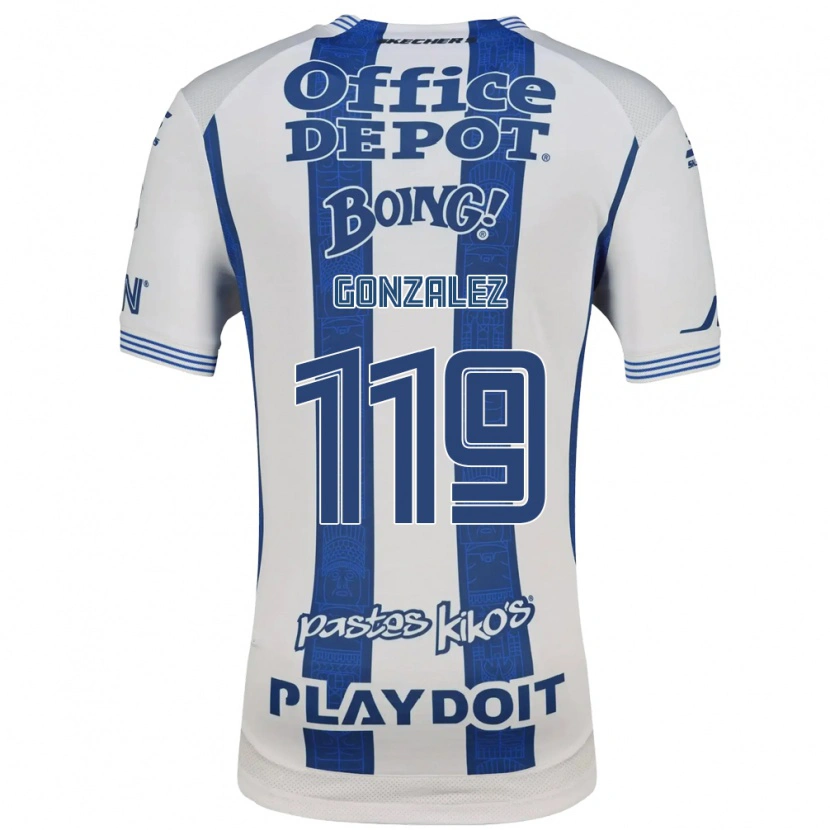 Danxen Dames Juan González #119 Wit Marineblauw Thuisshirt Thuistenue 2026/27 T-Shirt