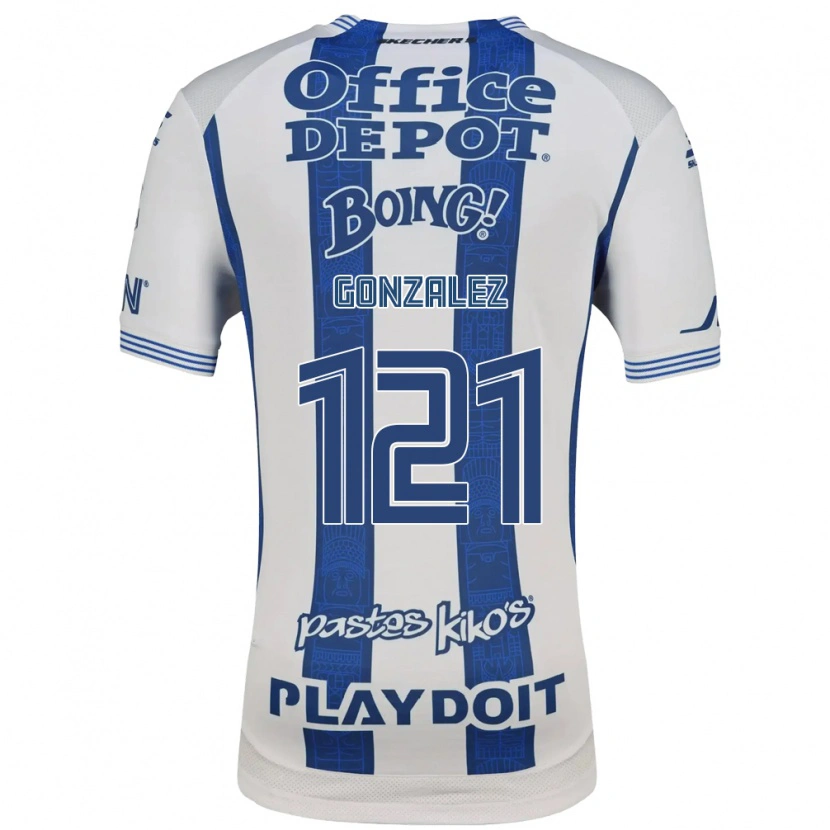 Danxen Dames Cristian González #121 Wit Marineblauw Thuisshirt Thuistenue 2026/27 T-Shirt