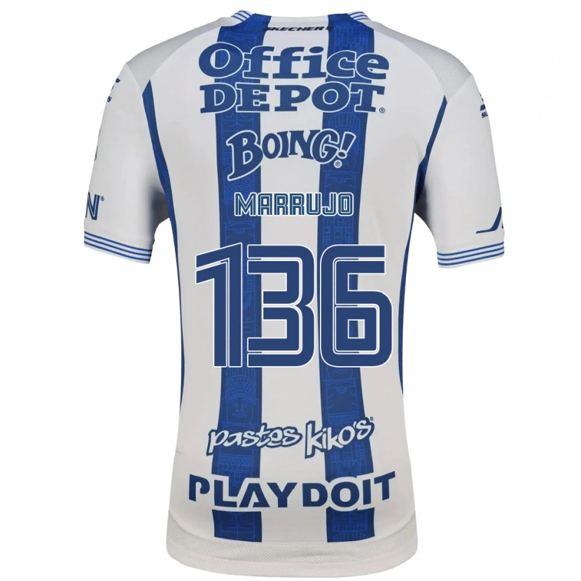 Danxen Dames Jesús Marrujo #136 Wit Marineblauw Thuisshirt Thuistenue 2026/27 T-Shirt