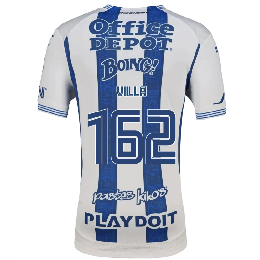 Danxen Dames Adrián Villa #162 Wit Marineblauw Thuisshirt Thuistenue 2026/27 T-Shirt
